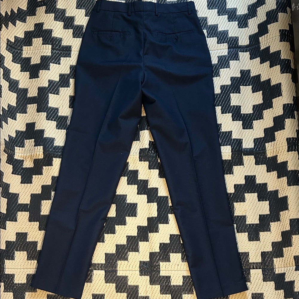 Youth Sz L Custom Slim Fit Black Label Navy Blue Suit - Picture 5 of 5